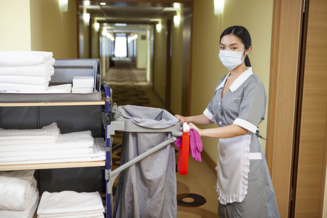 「滞在中のホテル、高級町家、京町家の清掃についてのご案内」の画像